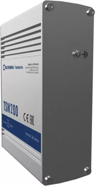 Switch Teltonika TSW200, Unmanaged, Gigabit Ethernet, Power over Ethernet, Montim në rack, Montim në mur
