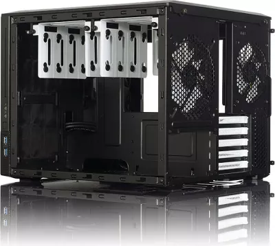 Kasë Fractal Design NODE 804, Cube, micro ATX, e zezë