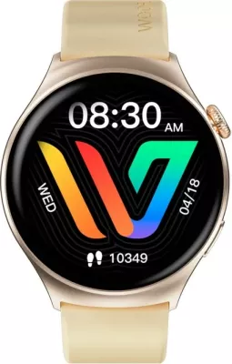 Smartwatch Weofly Curve WY-CURVE/GD, 1.43" AMOLED, Bluetooth 5.3, Gold
