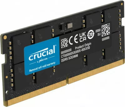 RAM Memorje Crucial CT32G56C46S5, DDR5 SO-DIMM 32GB 5600MT/s, e zezë