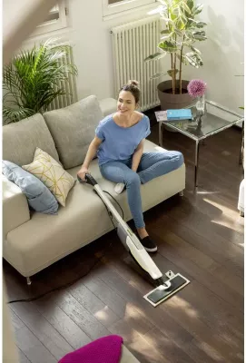 Fshesë me avull, Kärcher, SC 2 Upright EasyFix (1.513-500.0), rregullim avulli 2 nivele, depozitë e heqshme me patron kundër gëlqeres, e bardhë/zezë
