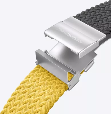 Set rripash AmazingThing Blend Band për Apple Watch 45/46/49mm, verdhë-e zezë/zezë