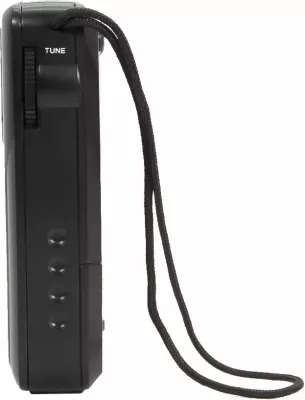Radio portative AM/FM Aiwa RS-33, tunim analog ETS, altoparlant i integrum, dalje 3.5mm, me 2x AA, e zezë, set me kufje dhe këllëf