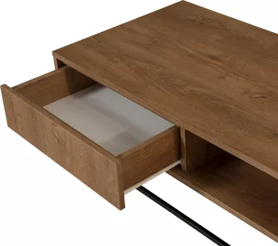 Set mobiljesh për dhomë dite, Skye Decor, Laxus Takım 6, ngjyrë arrë dhe e zezë