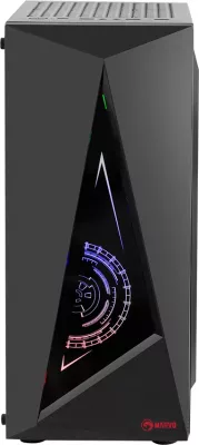 Kasë Marvo CA-119 ATX mid-tower, RGB, xham i temperuar, e zezë
