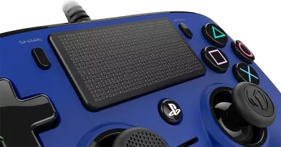 Kontroller me kabllo Nacon PS4 Wired Gaming Controller, kabllo 3 m, vibrim, portë 3.5 mm, Blu