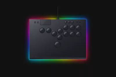 Kontroller lojërash Razer Kitsune për Playstation 5/PC, i zi, me drita RGB