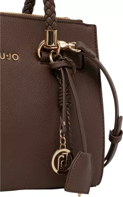 Çantë shopper Liu Jo AF6086 E1019 për femra, bezhë e errët