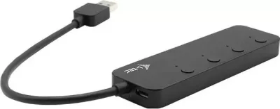 Hub USB i-tec 3.0 Metal, 4 porty, gri