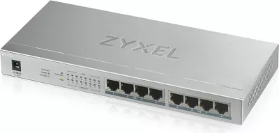 Switch Zyxel GS1008HP, Unmanaged, Gigabit Ethernet, PoE, Gri
