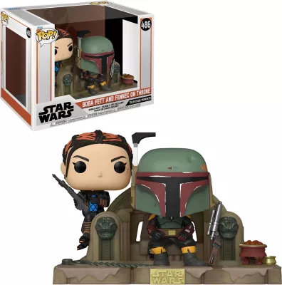 Figurinë koleksionuese Funko Pop Moment Star Wars The Mandalorian Boba Fett & Fennec Shand