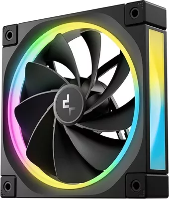 Ventilator kasë Deepcool FL12R-3 IN 1, 12 cm, ARGB, set prej 3 copë, zi