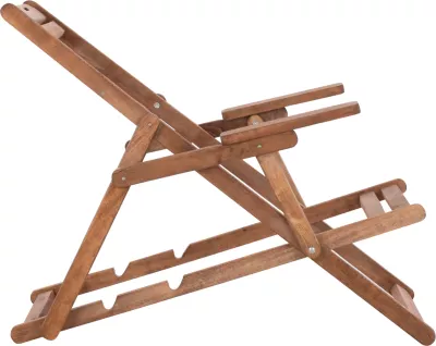 Karrige lounge Limnos me krah, ngjyrë arre, FH5799.01, 62.5x97x105 cm