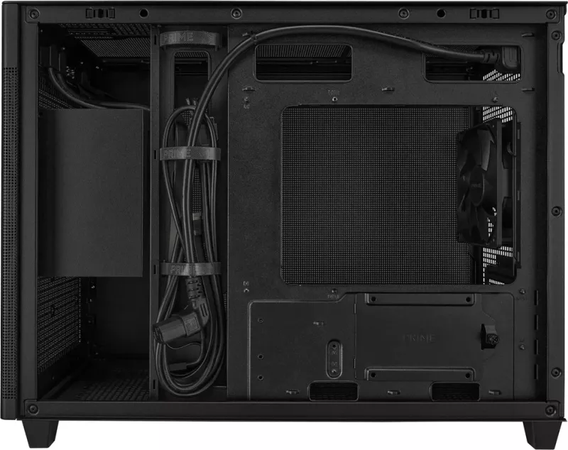 Kasë ASUS AP201 PRIME TG Mini Tower e Zezë