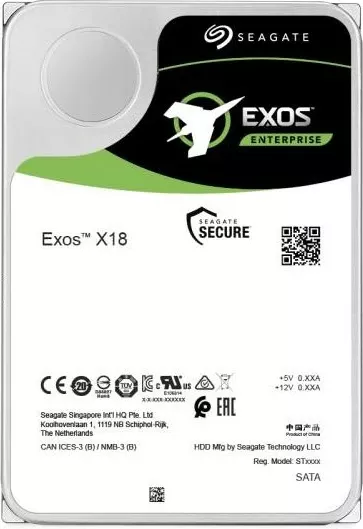 Hard disk Seagate Exos X18 14TB, SAS, 7200RPM, 256MB cache