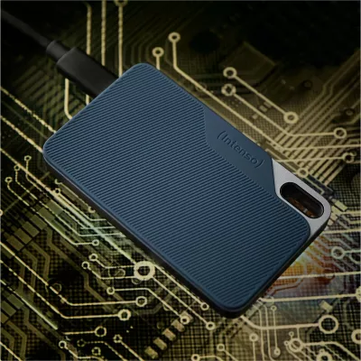 SSD Intenso TX100, 250GB, USB Type-C, 3.2 Gen 1, Blue, Grey