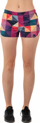 Shorce sportive për gra Colour Pleasure CP-020, XS-S, purple-yellow