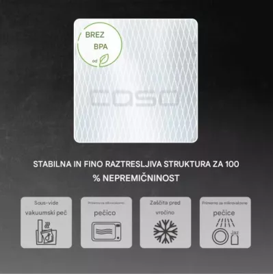 Set qese vakumi dhe role folie CASO Complete Foil 5 1237, 50x 16×23 cm + 5 role (2x 20×600 cm, 1x 28×600 cm, 2x 30×600 cm), BPA-free, transparent