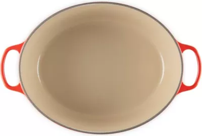 Rostierë ovale, Le Creuset, Signature 40 cm (21178400602430), gize e smaltuar, e kuqe cherry