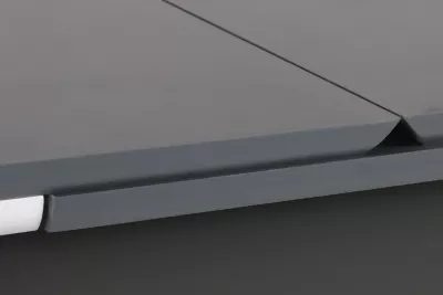 Tavolinë ngrënie me zgjatje, Skye Decor, anthracite dhe e bardhë, Sigma - 992