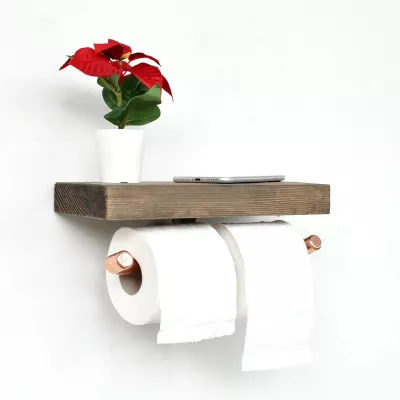 Raft muri me tub bakri, ngjyrë ari roze dhe arre, Hanah Home Cop018