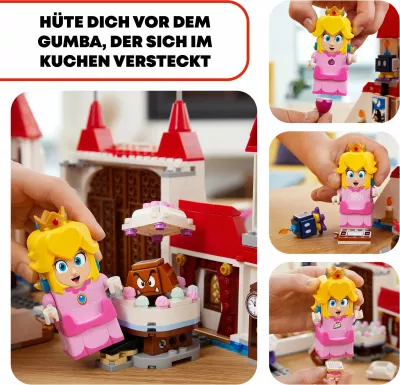 Set ndërtimi LEGO Super Mario Peach’s Castle, 1216 pjesë, shumëngjyrësh