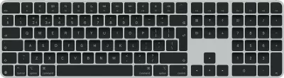 Tastierë Apple Magic Keyboard me Touch ID dhe Numërik, Anglisht Britanik, Çelësa të zinj