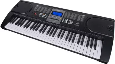 Tastierë MK 2106 me mikrofon, 61 taste, për fëmijë, e zezë