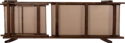 Shezlong profesional për plazh, dru fagu, ngjyrë arre dhe tekstileni mocha, FH10356.06, 200x61-66x31-91H cm