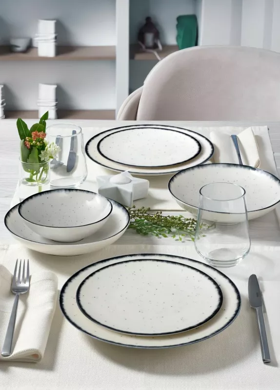 Set enësh për drekë, porcelan, 24 copë, Hermia, GBSATN24KY458SYH