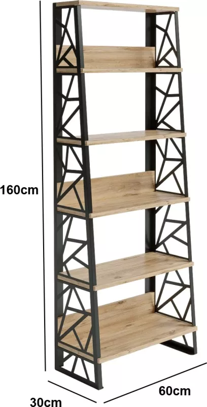 Raft librash Hanah Home, ngjyrë Atlantic Pine, FRN-12035, 60x160x30 cm