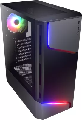 Kasë COUGAR MX360 RGB Midi Tower, ATX, Tempered Glass, e zezë