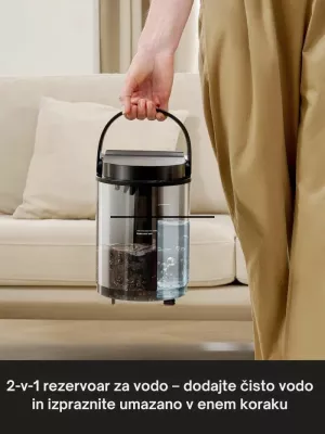 Pastrues me avull dhe nxjerrës njollash Uwant B400 2-në-1, 100°C avull, 65°C ujë i nxehtë, 18000 Pa, 1.2L/1.4L, gri, me aksesorë