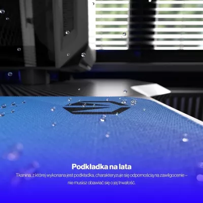 Mauspad Endorfy Crystal Blue L, plastik, ngjyrë kaltër