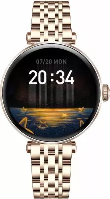 Smartwatch Gravity unisex, rozë-argjendtë