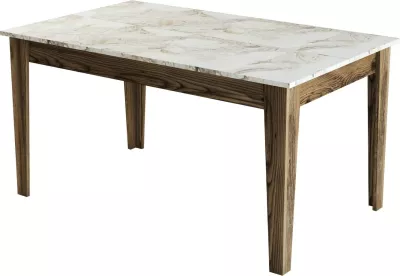 Set mobiljesh për dhomë dite, Milan 523, ngjyrë arre dhe e bardhë