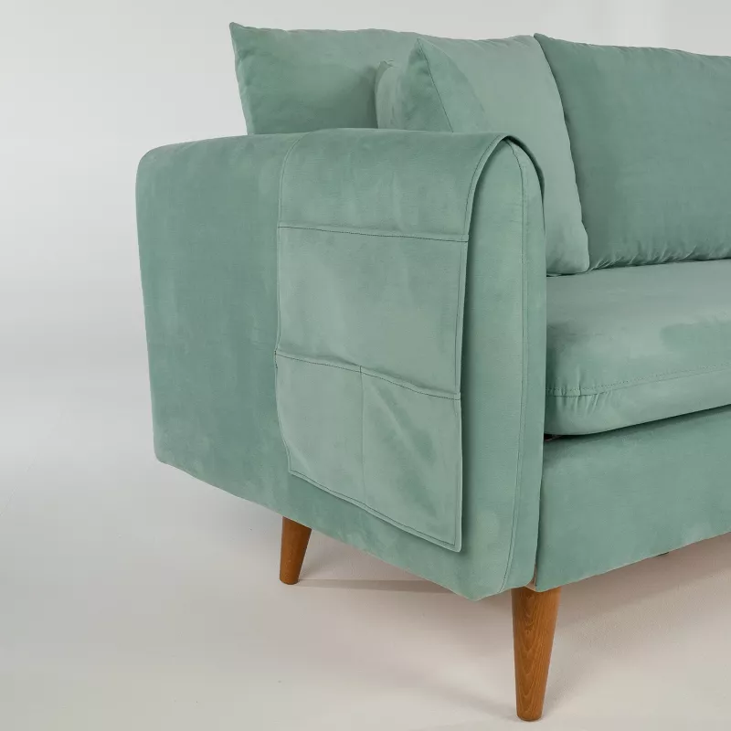 Divan treshe Atelier del Sofa, Sofia, ngjyrë jeshile deti