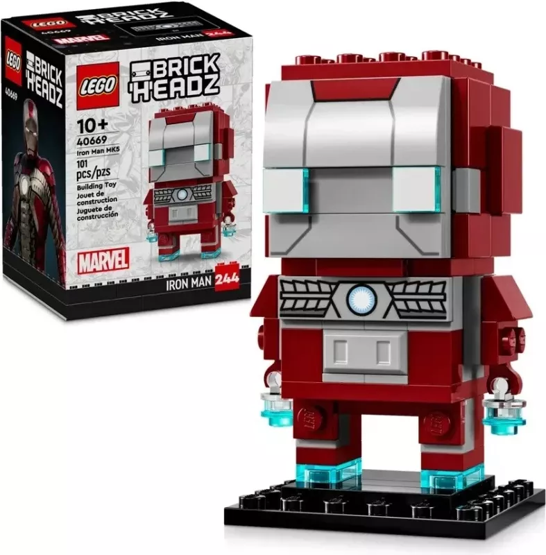 Figurë ndërtuese LEGO BrickHeadz Iron Man MK5, 40669, 101 pjesë