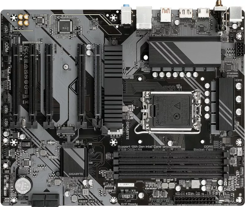 Pllakë amë Gigabyte GA-B760 DS3H AX, Socket 1700, DDR4, ATX, e zezë
