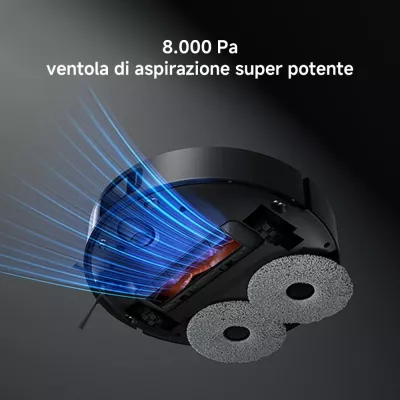 Fshesë me korrent robotike, Xiaomi, X20 Max BHR9220EU, me stacion dokimi, e zezë