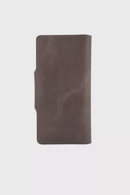 Portofol unisex, lëkurë natyrale, ngjyrë gri, Zoozie Bags, Axel