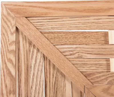 Pasqyrë muri drejtkëndore FH4225 bambu në ngjyrë dushku 120x2,5x80 cm
