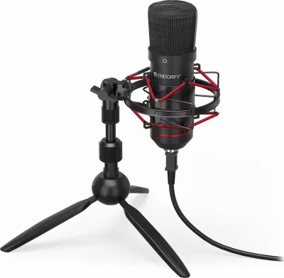Mikrofon Endorfy Solum T (EY1B002) USB, kardioid, me tripod, i zi