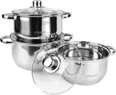 Set enësh gatimi Maestro MR-2020-6M, 6 pjesë, çelik inox