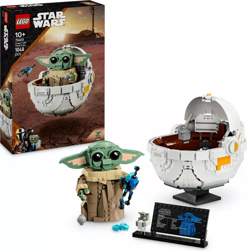 Set ndërtimi LEGO Star Wars Grogu, shumëngjyrësh