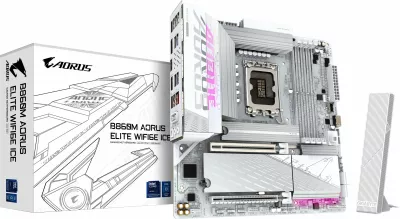 Kartelë grafike Gigabyte B860M A ELT WF6E ICE, 32 GB, e bardhë