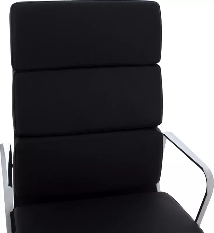 Karrige superiore për zyre me kornizë alumini të zezë FH1172.01 62x70x115 cm