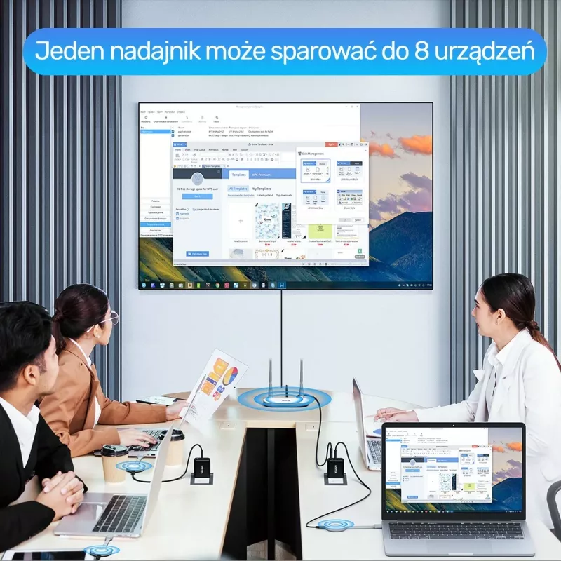 Nadajnik dhe marrës HDMI pa tela Unitek, zgjatje deri në 50m, bardhë