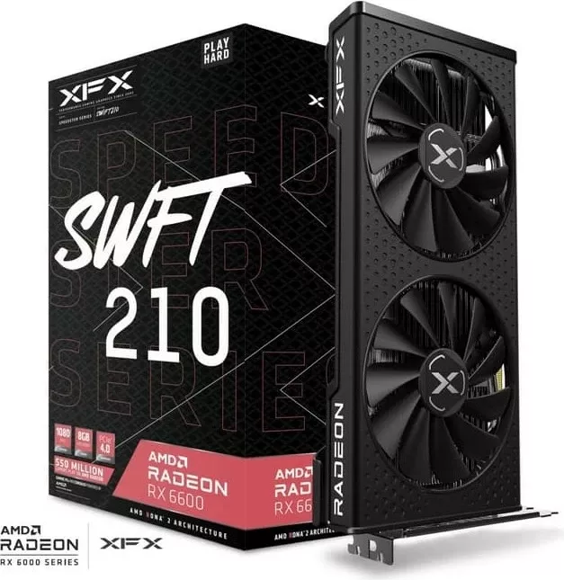 Kartelë grafike XFX RX 6600 8GB, e zezë