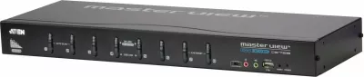 Switch KVM ATEN CS1768, 8 porta, DVI, USB, audio, i zi